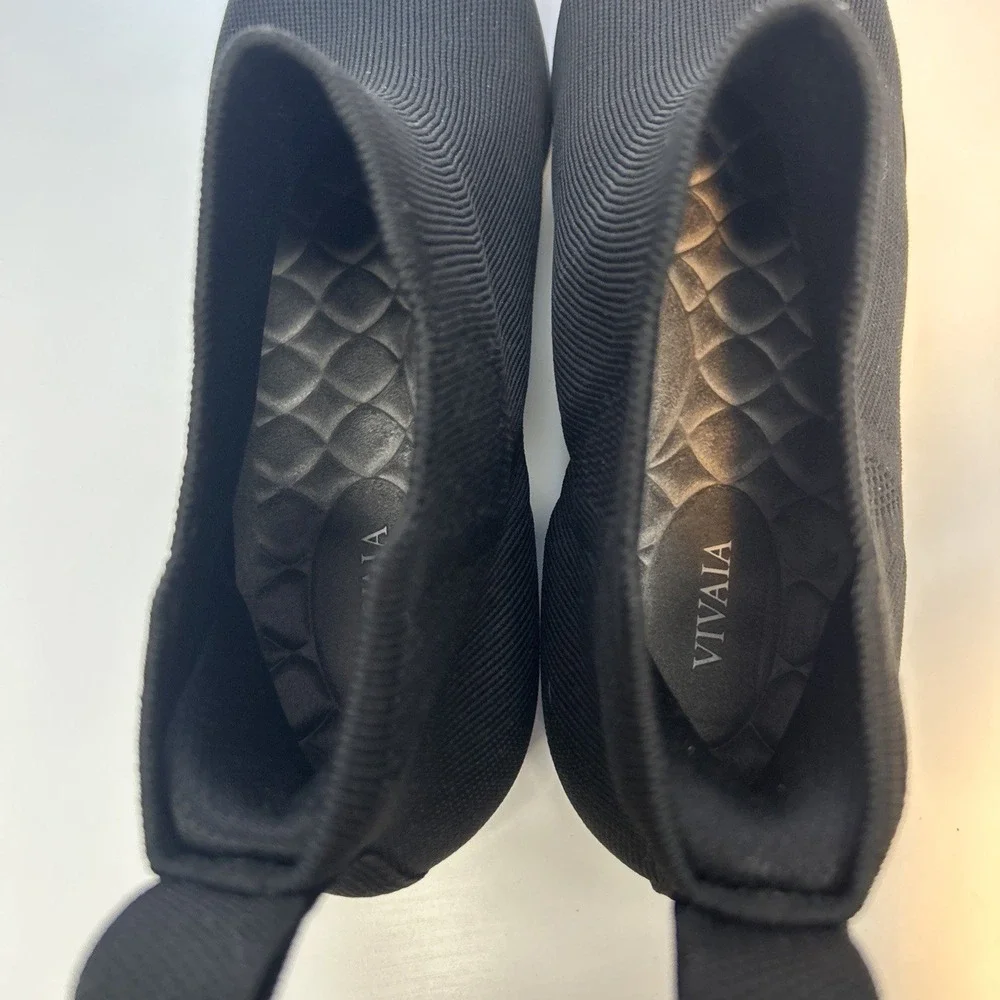 Vivaia Black Ryan Square Toe Slip-On Chelsea Boots Mesh Size 43 11.5-12 - Picture 4 of 7